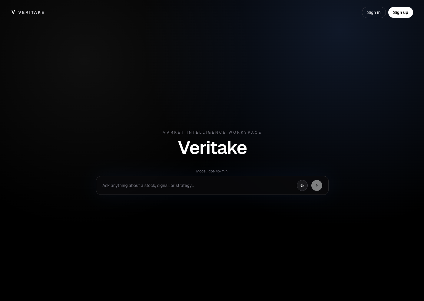 Veritake project preview